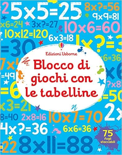 Blocco di giochi con le tabelline Blocco di giochi con le tabelline
