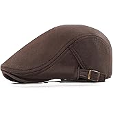 Taidor Men's Cotton Newsboy Hats Flat Ivy Gatsby Cap Irish Cabbie Ivy Driving Hunting Hat