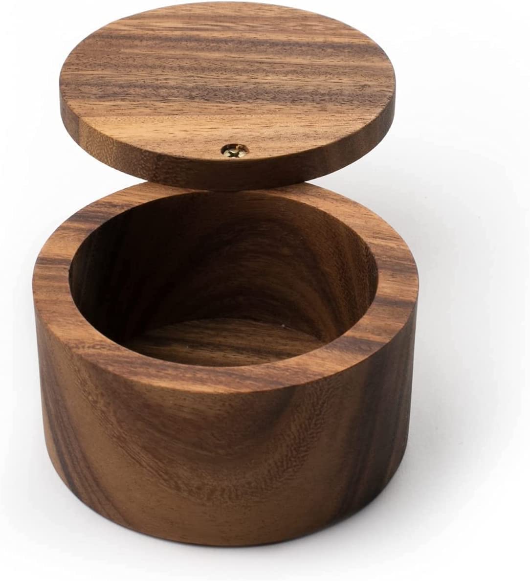 IBLAY Wooden Salt Box | Classic Spice Container With Lid | Kitchen Storage for Salt, Pepper & Spices