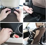 URAQT Upgrade Section Organizer Car Seat Storage Bag 3 Pockets Black view 4