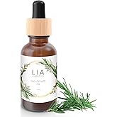 Lia Organics Hair Growth Oil - Organic, Vegan, cruelty free - Rosemary oil, castor oil, pumpkin seed oil, amla oil etc. For thick healthy hair, 1.70 Fl Oz (Pack of 1)