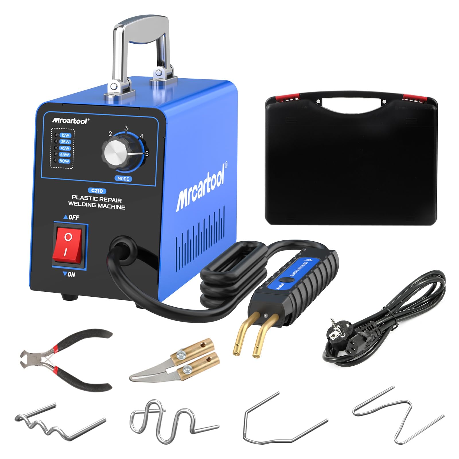 Photo 1 of ***DAMAGED - SEE NOTES/PICTURES*** PLAYOCCAR 80W Plastic Welder Kit with 600pcs Hot Staples, 110V Hot Stapler Plastic Welding Machine Kit, 5 Speed Power Adjustment (15W 35W 45W 65W 80W)