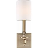 Crystorama Lloyd 1 Light Aged Brass Sconce