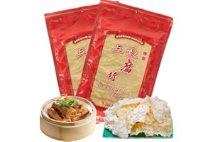 MEKOMAN 三邊腐竹 (Sanbian Fu Zhu) - All Natural Dried Soy Bean Curd: Your Culinary Secret to Exquisite Vegan and Vegetarian Delights - Braise, Stir-fry, Hotpot, Noodle Soup, Salad Perfection, Spring Rolls, Kung Pao, Ma Po Tofu, Buddha's Delight, Clay Pot Tofu, Pan-fried Delicacies, Sautéed Sensations, and More (2)