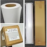 RCdepot1-1 x 24 inch x 100 ft Matte Polypropylene Banner roll (NOT self adhesive) film poly Vinyl Waterproof 2 inch core, Wide Format Inkjet print poster signs pvc