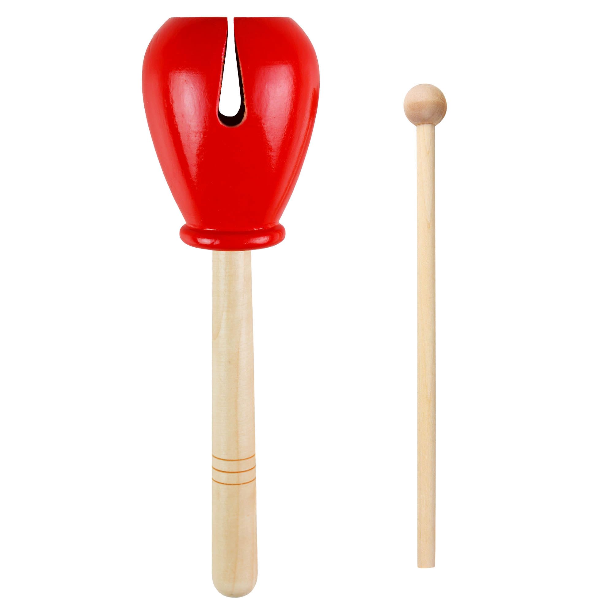 A-Star Wooden Tulip Tone Block with Wooden Beater, Percussion Rhythm Block