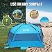 OutdoorMaster Pop Up 3-4 Person Beach Tent X-Large - Easy Setup, Portable Beach Shade Canopy Folding Sun Shelter with UPF 50+ UV Protection Removable Skylight Family Size
