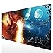 Cmhoo XXL Professional Large Mouse Pad & Computer Game Mouse Mat (35.4x15.7x0.1IN, 90x40 fireball007)