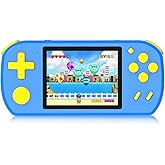 TEBIYOU Handheld Games for Kids Built-in 218 Video Games, Portable Kids Travel Toys for Ages 4-13 with Rechargeable Battery 3.0" HD Screen, Mini Gaming Player Birthday Gifts for Boys Girls (Blue)