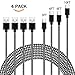 USB Type C Cable, Braided Nylon USB A to USB C Fast Charger Cable for Samsung Galaxy S9/Note 8/S8/S8 Plus/Google Pixel 2/LG G5/G6/V20/HTC 10/Nexus 5X/6P (BlackWhite)
