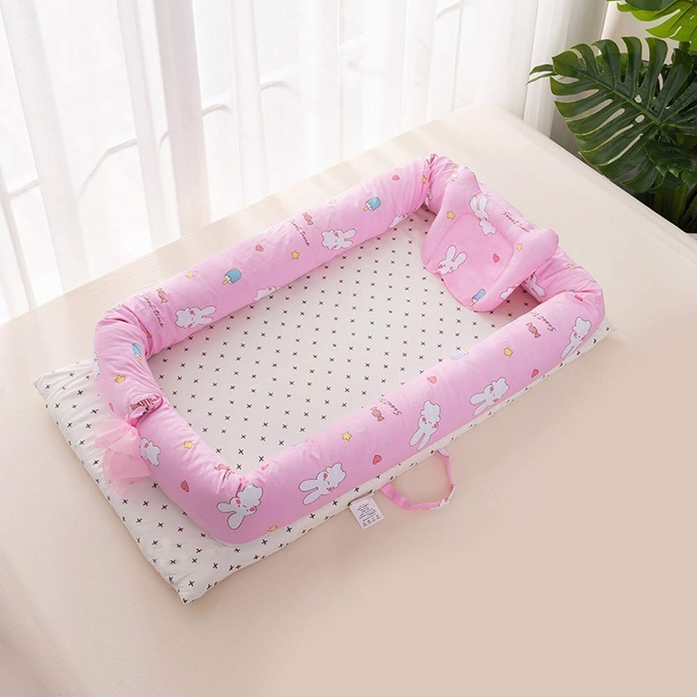 VDT Bed Crib Baby Shaping Pillow Portable Baby Crib Newborn Anti-Rollover Travel Folding Cradle Baby Sleep Bed Travel Bed Cradle VDT