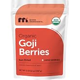 Micro Ingredients Organic Goji Berries 2lbs (32oz) | Large Whole Sun-Dried Berries | Raw Wolfberries | For Trail Mix, Juice, &amp; Tea | Sulfate Free, Vegan Friendly, Non-GMO