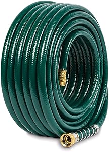 Gilmour 824751-1001 Flexogen Heavy Duty Watering Garden Hose 1/2in x 75 Feet, Green