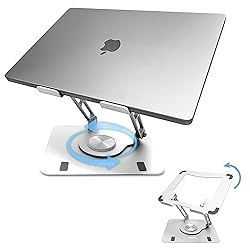 Swivel Laptop Stand for Desk, Adjustable Laptop