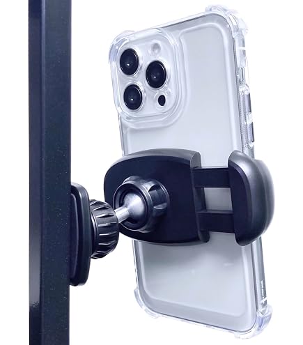 Dual Magnetic Phone Holder For Gym Workout Compatible With IPhone 17/16/15/14/13/12 Series