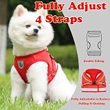 Anlitent Soft Mesh No Pull Cat Harness and Lead Set Red X-Small view 4
