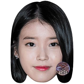 Iu Black Hair Celebrity Mask Card Face And Fancy Dress Mask