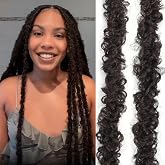 24 Inch Distressed Butterfly Locs Crochet Hair, 8 Packs Thick Distressed Locs Crochet Hair Long Auburn Butterfly Jumbo Loc Pre Looped Light Weight(24Inch - 8Pack, #4)