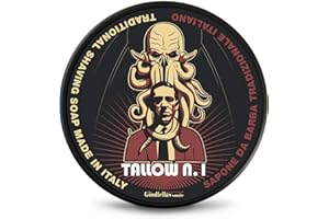 THE GOODFELLAS' SMILE The Goodfellas’ Smile TALLOW N.1 (Floral & Wood) Italian Shaving Soap – Rich Tallow Croap for Thick Brush Lather, Wet Shaving & Classic Grooming Rituals