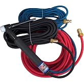 CK Worldwide CK18-25SF FX 350A 25' 3-Pc Super-Flex TIG Torch Kit, Blue