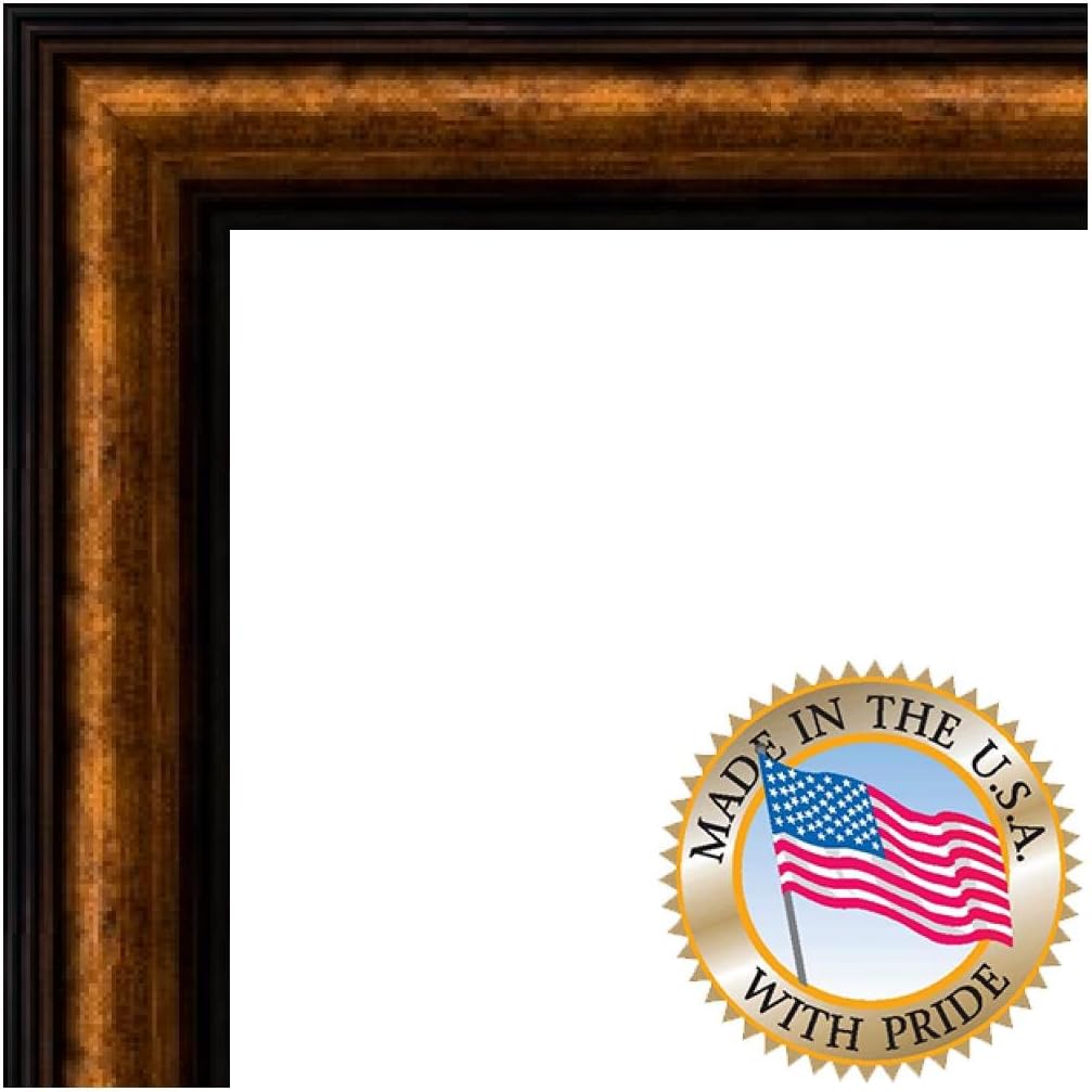 ArtToFrames 10x13 / 10 x 13 Picture Frame Copper With Black Edges .. 1.25'' wide