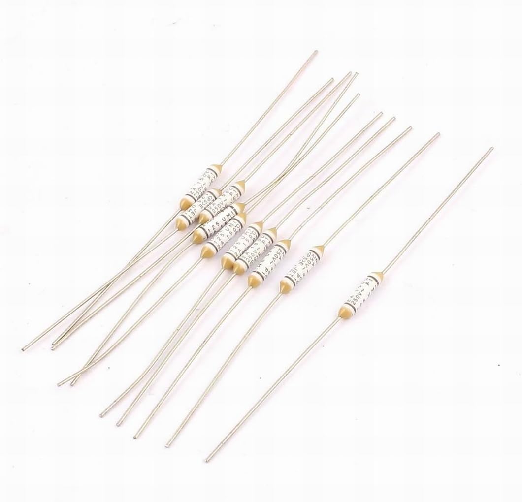Houseuse 10pcs 150 Celsius Circuit Cut Off Temperature Thermal Fuses AC 250V 2A