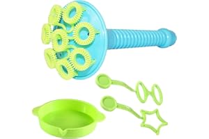Bubbles for Kids - Trumpet Bubble Wand Kids | Trumpets Bubble Wand - Trumpet WandsWith Round Tray Manual Bubbles Blowing Toy 