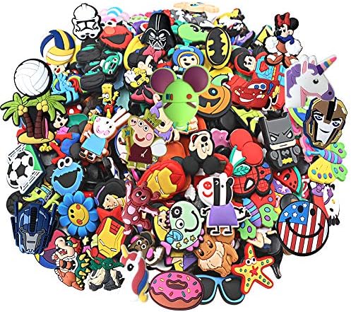 YaqinZ 100pcs/lot Various Styles Random Shoe Charms For Shoe Decoration Bracelet Wristband