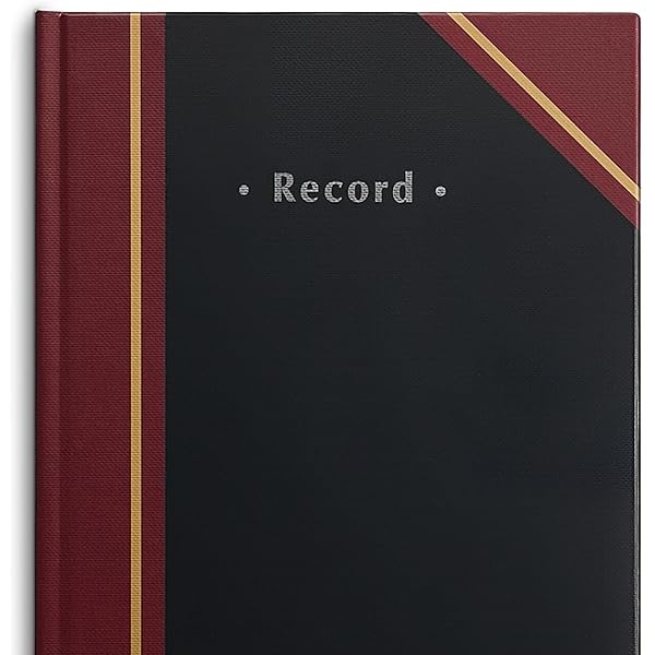 Amazon.com : National Texhide Series Record Book, Black, 13.75