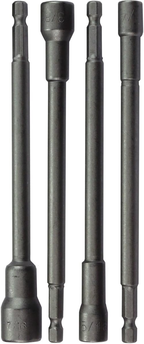 HTS 123S6 4 Pc 6" Magnetic Nut Driver Set