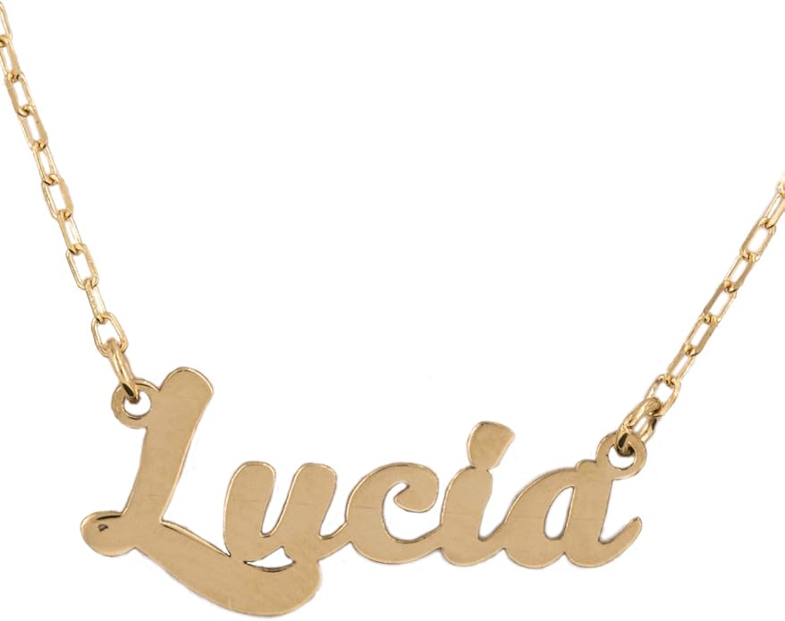 Priority Collier ras-du-cou en or 18 carats avec pendentif prénom