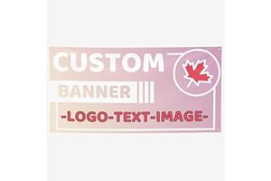 Custom Banners Personalized Make Your Image, Text For Indoor and Outdoor, Business,Graduation,Birthday,Holiday And Events