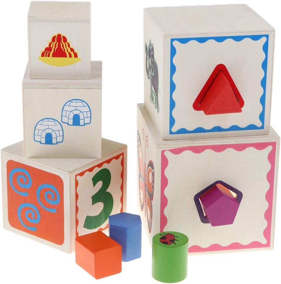 wooden stacking cubes