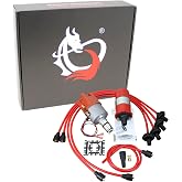 DRAGON FIRE Performance Electronic Ignition Upgrade Kit Distributor, Plug Wire Set, High Output Coil for 1953-1979 VW Beetle Thing Ghia Bus Oem Fit Kit-VW009