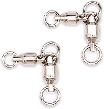 Amazon Seasky 超回転ベアリング親子サルカン 10個セット ステンレス高強度 耐食性 船釣り 釣り道具 スナップ 釣り 仕掛け 泳がせ スイベル Seasky スイベル スナップ