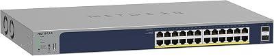 NETGEAR GS724TP 24-Port PoE Gigabit Smart Switch 2 x SFP Managed