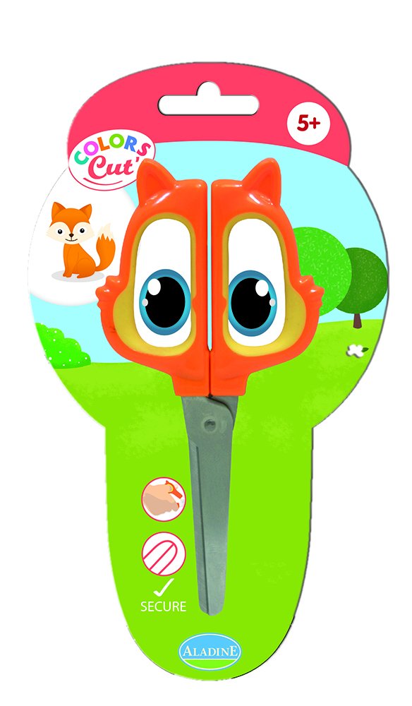 Aladine 3042025 Children's Scissors Fox 13 cm