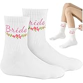 Shintrend Bride Socks with Grips,Bride To Be Something Blue Gift,Bridal Shower Socks,Bachelorette Favors,Honeymoon Essential