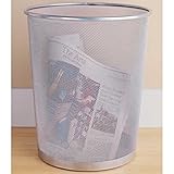 Design Ideas Mesh Waste Can, Silver