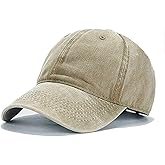 Aedvoouer Men Women Baseball Cap Vintage Washed Distressed Hats Twill Plain Adjustable Dad-Hat