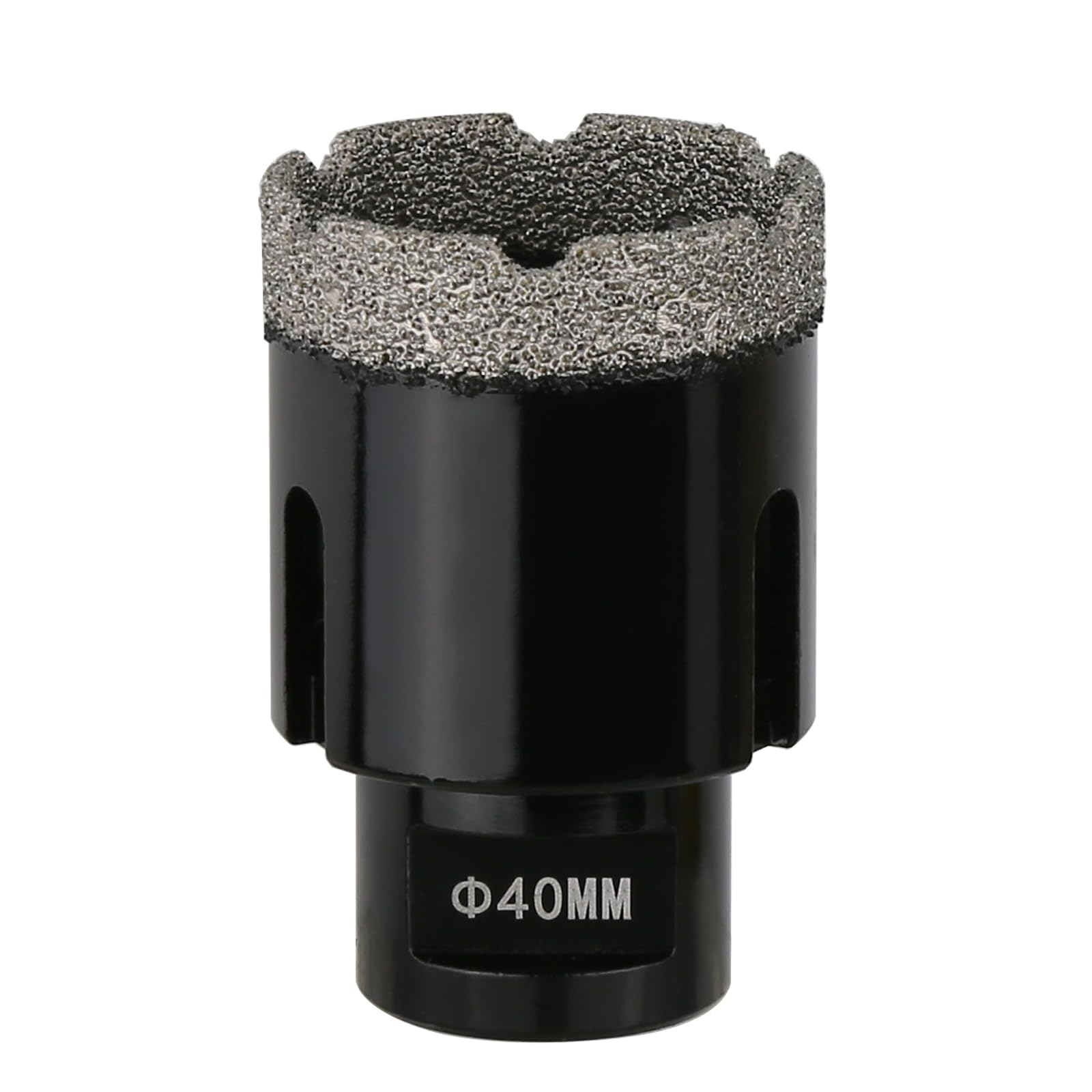 Vearter 40mm Dry Diamond Core Drill Bit, M14 Thread Connection Vacuum Brazed Masonry Hole Saw, Hollow Hole Cutter for Tile, Marble, Granite, Porcelain, Concrete and Quartz Stone