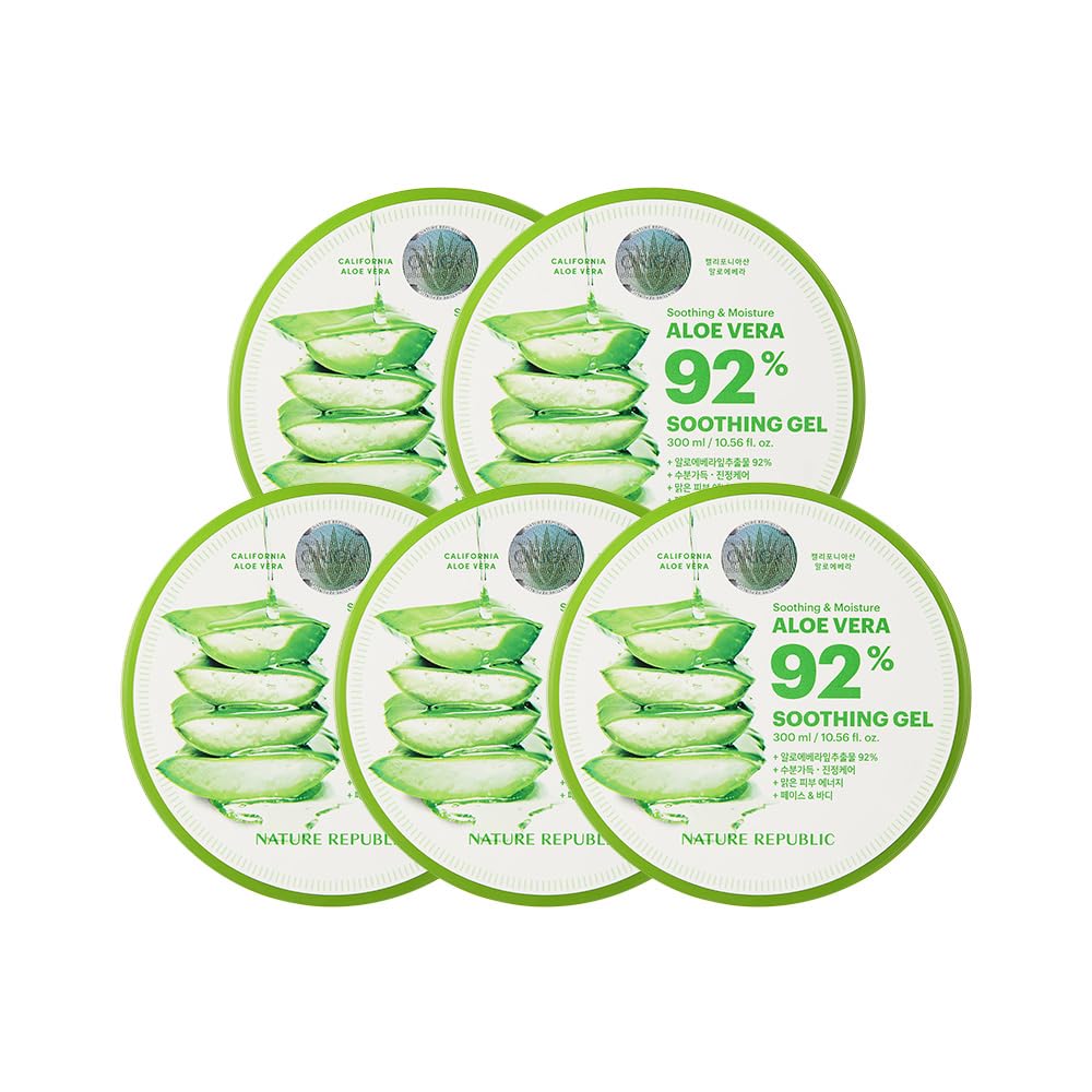 NATURE REPUBLIC (ネイチャーリパブリック) モイスチャライジング アロエ スーディング ジェル 92％ (5個)商品画像