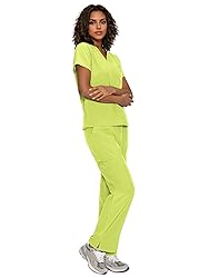 floralhue Scrubs for Women, V-Neck Scrubs Top