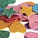 255 pcs Glitter Foam Stickers, Self-Adhesive Stars & Heart Shapes Glitter Sticker Children Kid's Arts Craft Supplies Greeting Cards Home Decoration