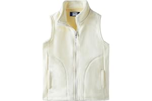 LittleSpring Boys Girls Fleece Vest Sleeveless Jacket Full-Zip Fall Winter Warm Outerwear