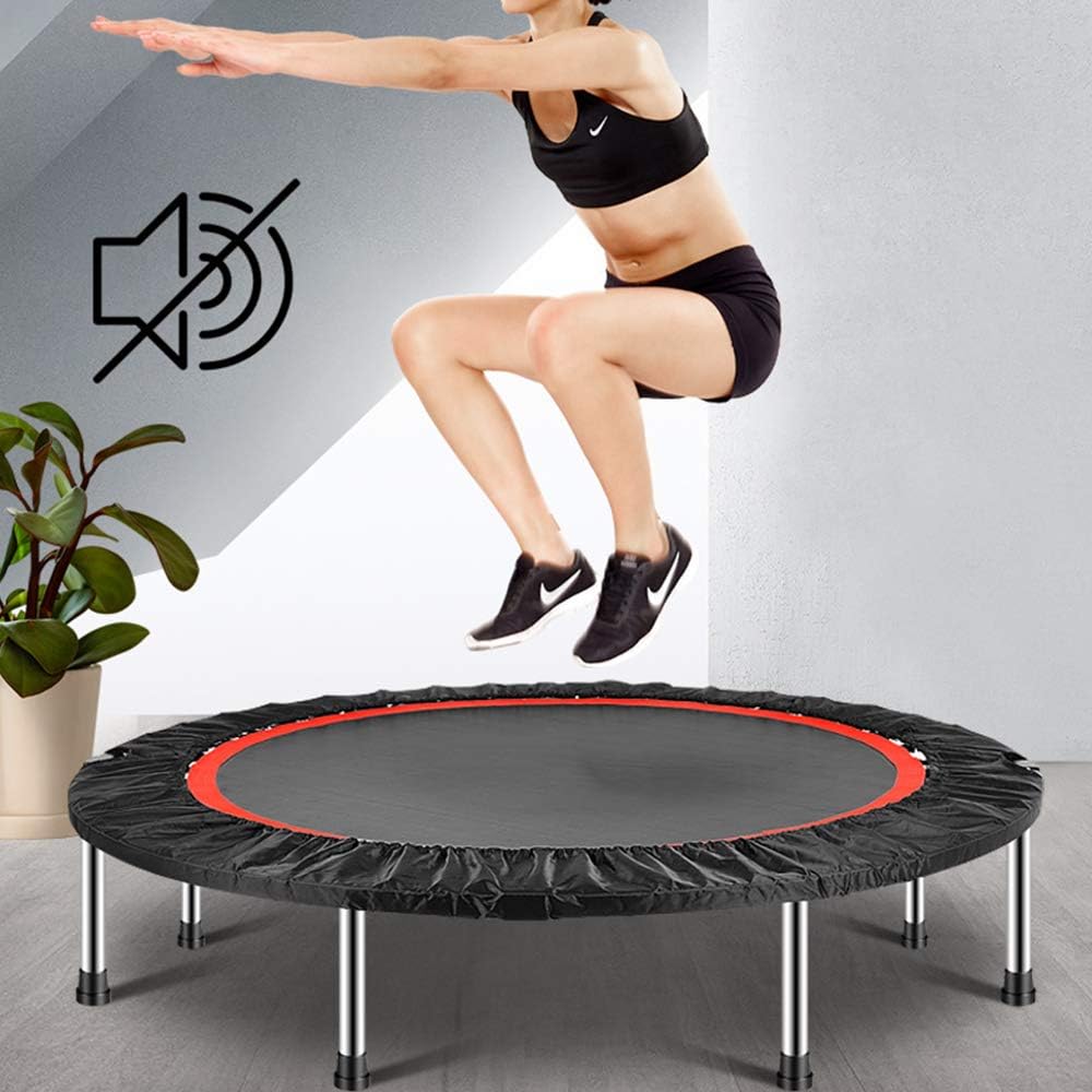 LOY 40" Mini Rebounder Trampoline - Exercise Trampoline for Indoor/Outdoor/Garden/Yoga, Foldable Jumping Trampoline for Adults/Kids
