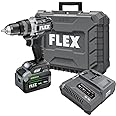 FLEX 24V Brushless Cordless 1/2-Inch 1,400 In-Lbs Torque 2-Speed Hammer Drill Turbo Mode Kit with 6.0Ah Stacked Lithium Battery and 280W Rapid Charger - FX1271T-1H