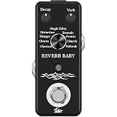ISET Digital Reverb Guitar Pedal with 9 Modes Guitar Effect Pedal for Electric Guitar Bass True Bypass