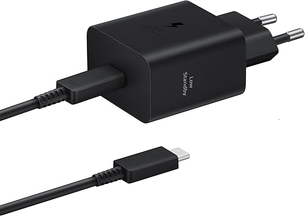 Samsung Schnellladeadapter EP-T4511X, USB-C Ladegerät mit 45W Schnellladen, kompatibel mit Geräten Anderer Hersteller, inklusive Datenkabel, Black