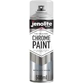 JENOLITE Chrome Paint Aerosol, Corrosion &amp; UV Resistant 1x16.9oz | Spray Paint, Smooth Metallic , Colour